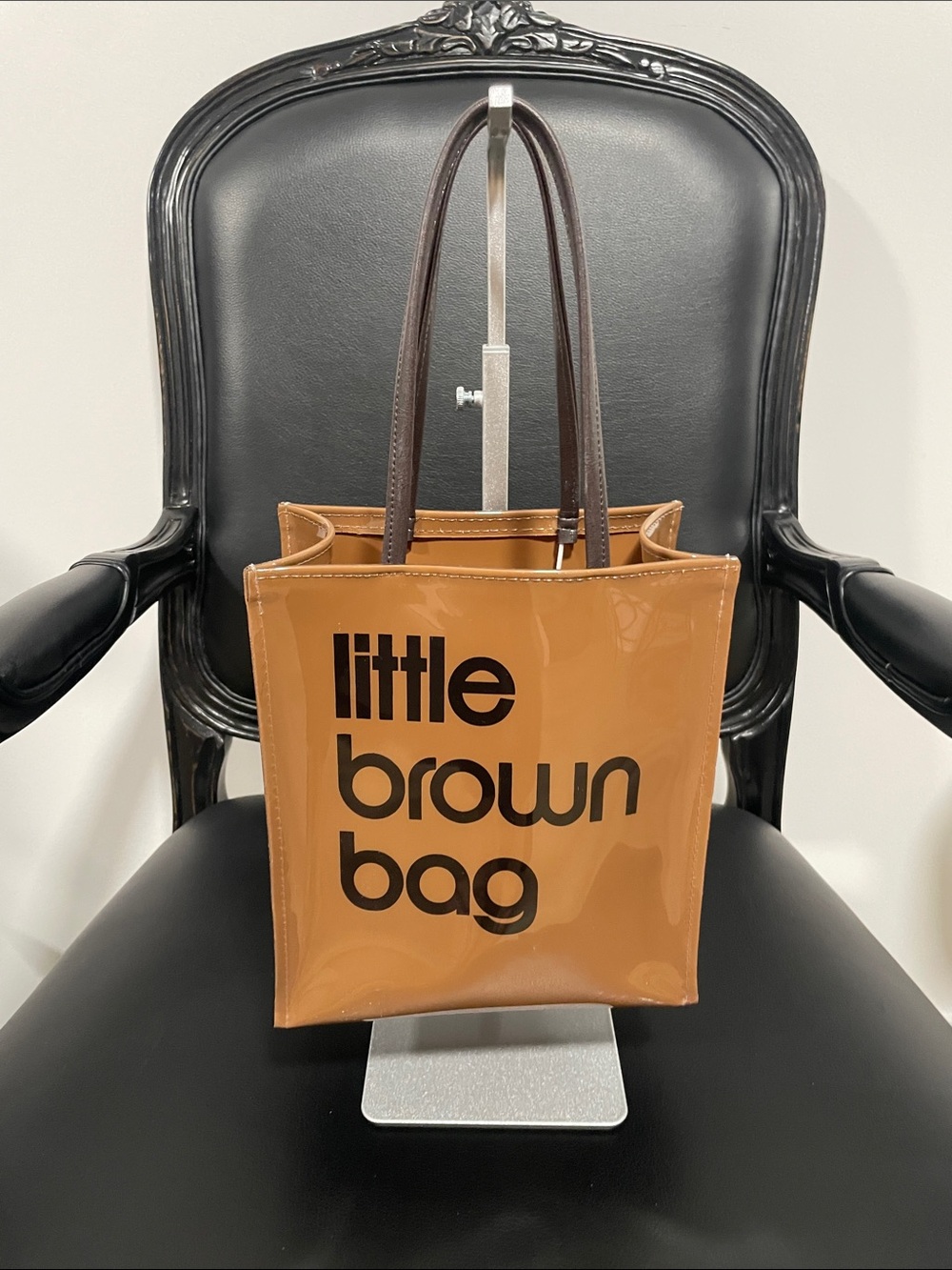 Little Brown Bag Glossy Tan Tote